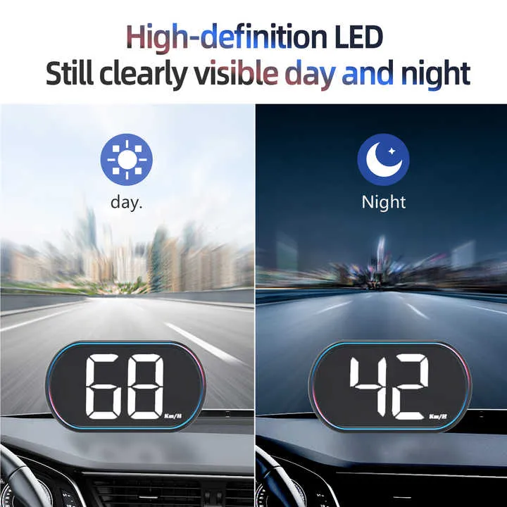 سيارات عالمية جديدة هود X2 المكونات واللعب . New Universal Car HUD X2 Plug and Play GPS HUD Head