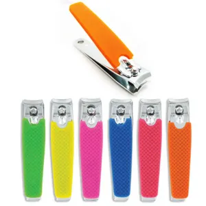 1 Women Men Manicure Pedicure Finger Toe Nail Clippers Round Cut Stainless Steel