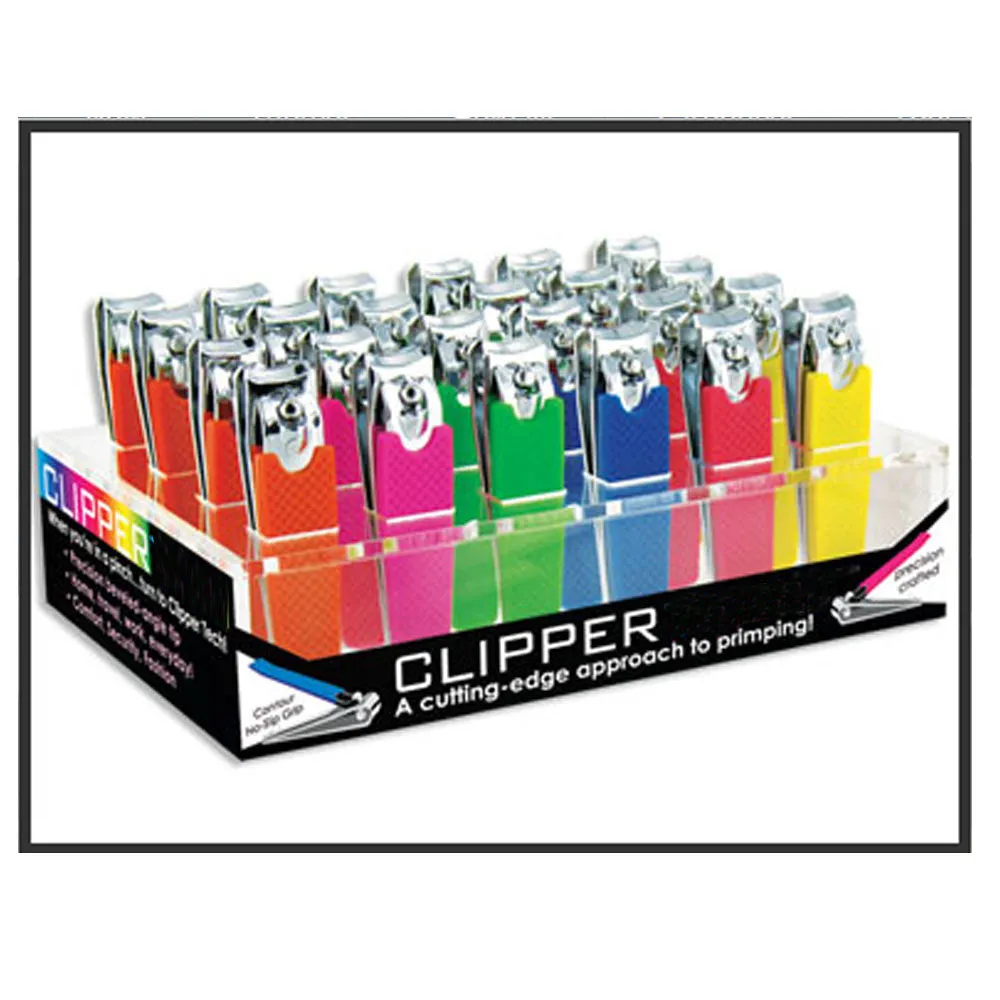 1 Women Men Manicure Pedicure Finger Toe Nail Clippers Round Cut Stainless Steel