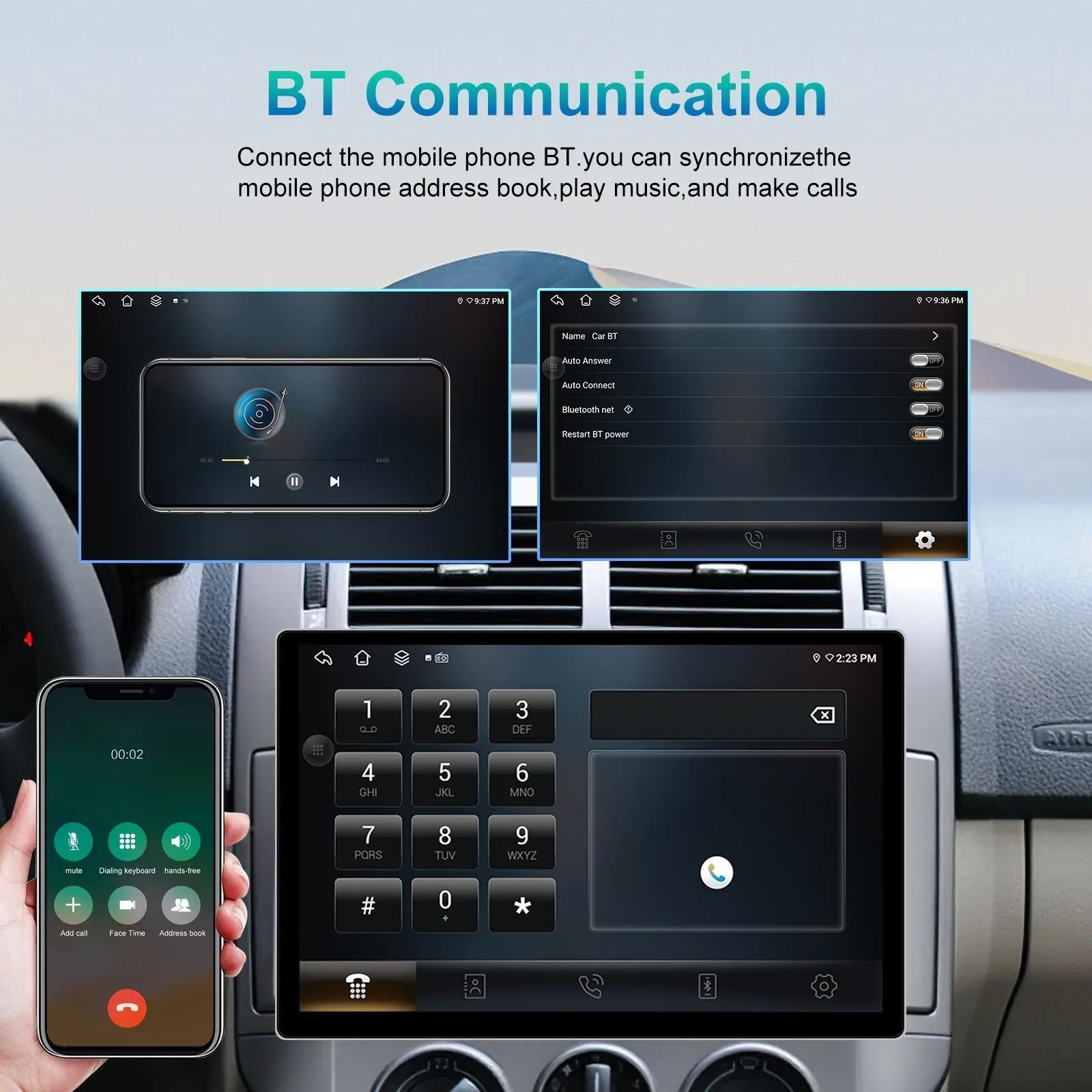 13.1 Inch Android Car Navigator - 4   64G - Universal Map - Carplay - Reverse Camera