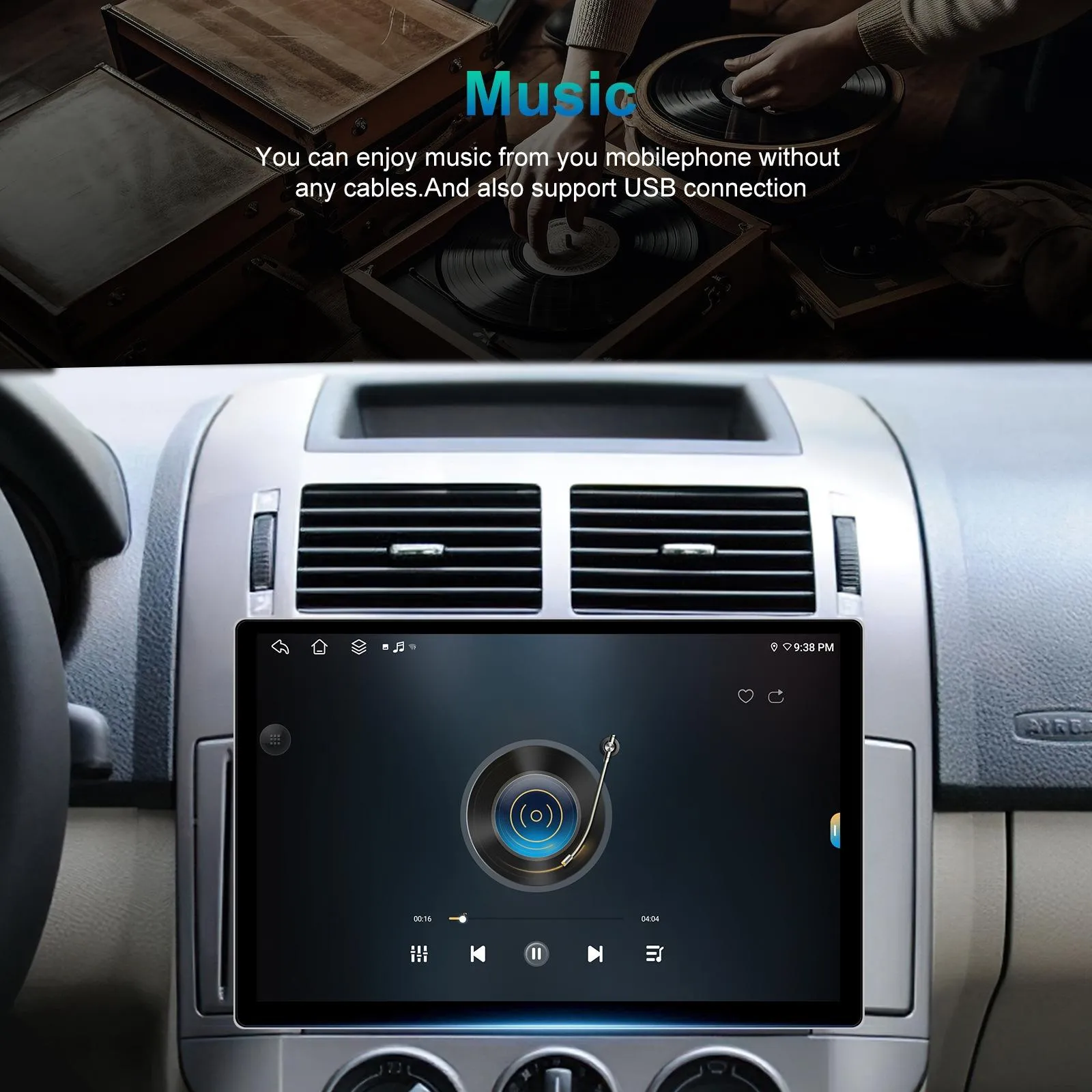 13.1 Inch Android Car Navigator - 4   64G - Universal Map - Carplay - Reverse Camera