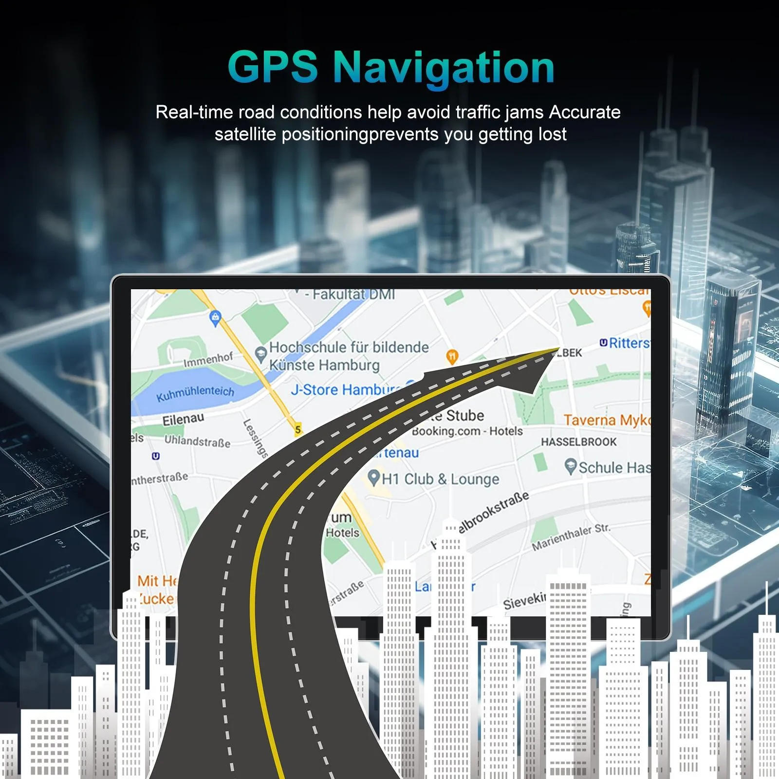 13.1 Inch Android Car Navigator - 4   64G - Universal Map - Carplay - Reverse Camera
