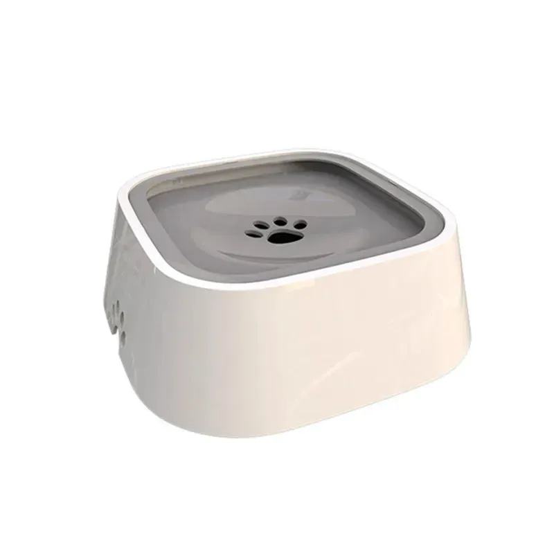 1.5L Dog Drinking Water Bowls Floating Non-Wetting Mouth Cat Slow Anti-Overflow Water Feeding Dispenser Large Capacity. Zero Splash non-slip Dog Bowl.