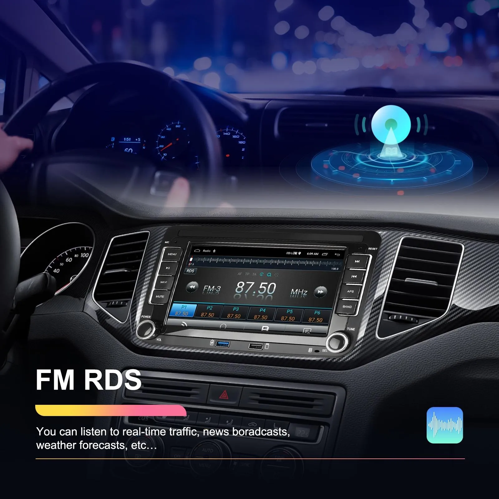 2   64G Carplay Android Navigation For Vw / Skoda - Reversing Camera - Large Screen
