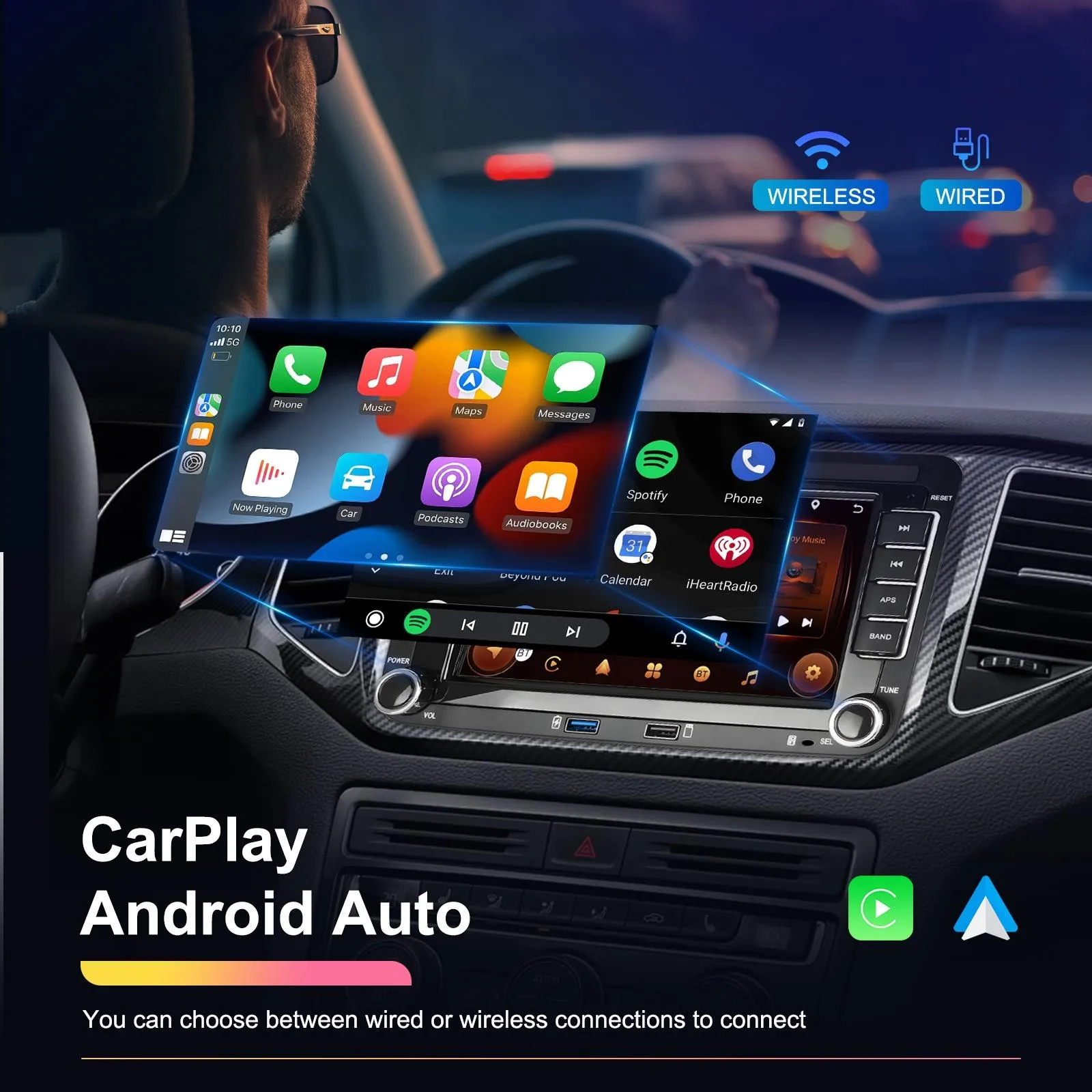 2   64G Carplay Android Navigation For Vw / Skoda - Reversing Camera - Large Screen