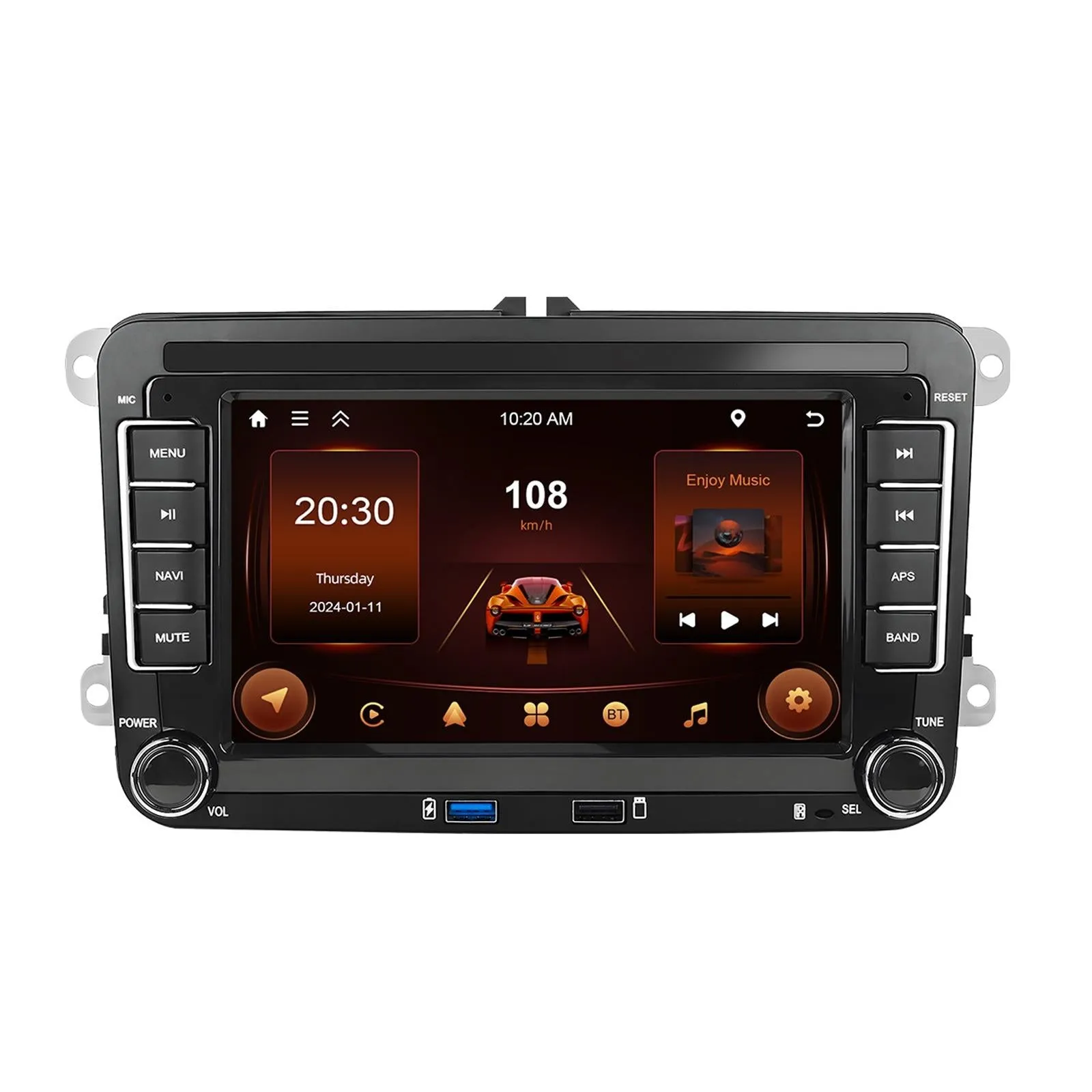 2   64G Carplay Android Navigation For Vw / Skoda - Reversing Camera - Large Screen