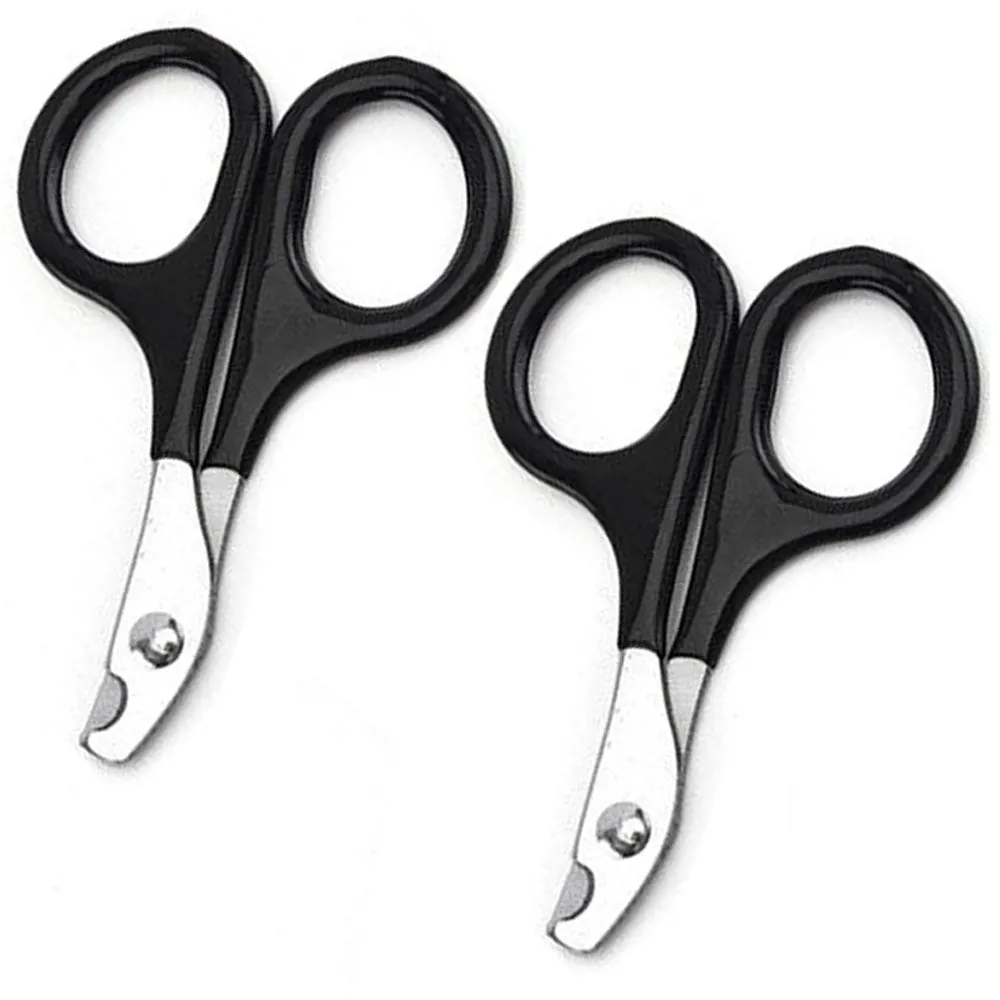 2 Pc Professional Grooming Clip Cat Nail Clippers Trimming Claws Steel Scissors