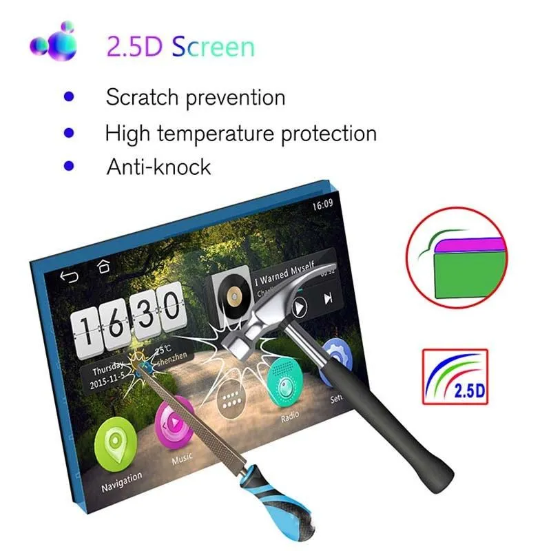 7 Inch Android Navigation Wifi Car Mp5 Player 1   32G Gps Bluetooth 2.5D Screen Standard   4Lights Camera