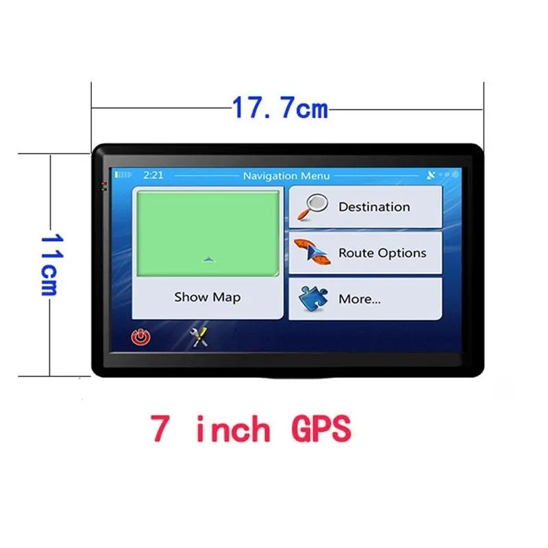 7 Inch Car Gps Navigator 8G   128M Capacitive Screen Fm / Tf Germany Map