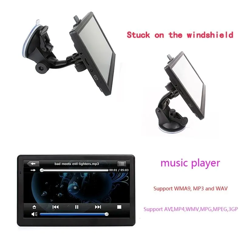 7 Inch Car Gps Navigator 8G   128M Capacitive Screen Fm / Tf Germany Map
