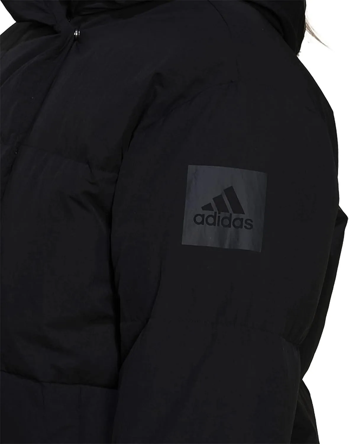 adidas Women's Big Baffle Down Coat, Black