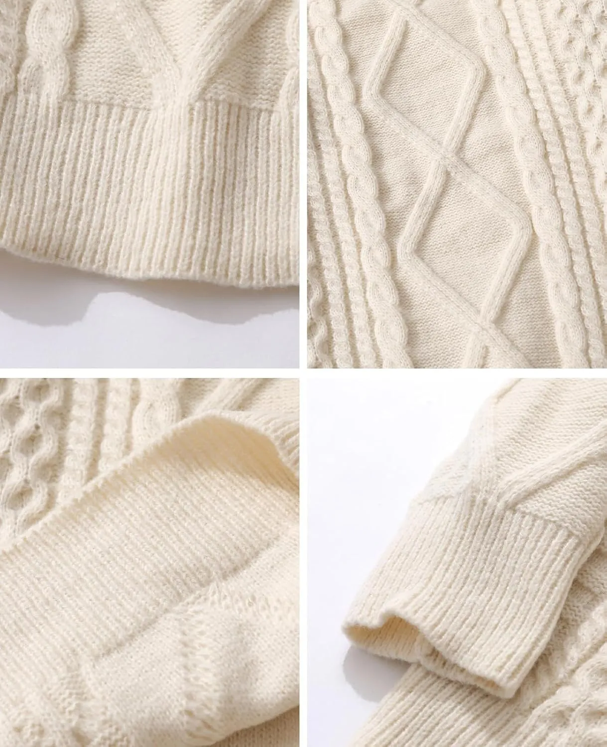 Aelfric Eden Oversized Knit Sweater Solid Vintage Pullover Sweater Unisex Woven Crewneck Knitted Tops