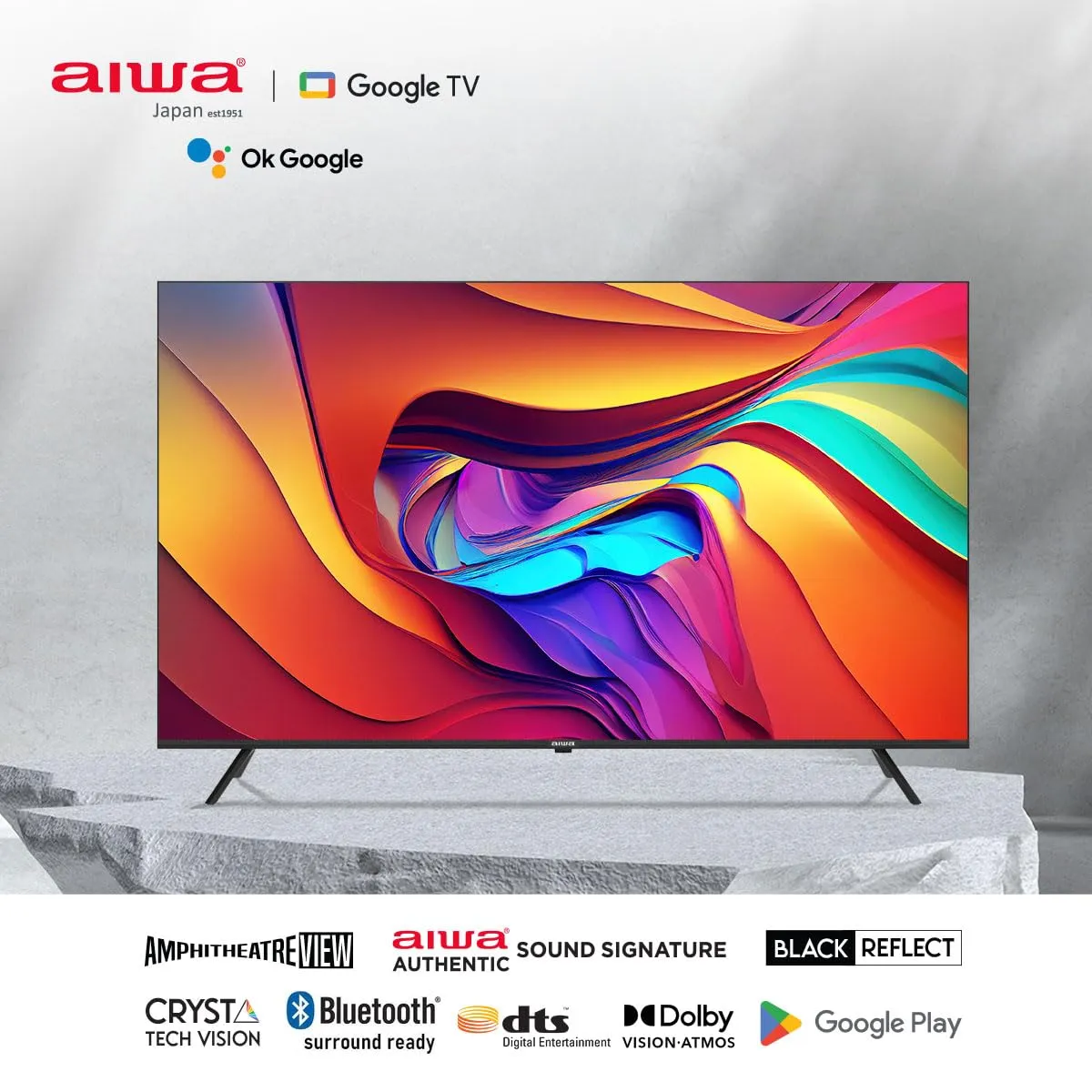 AIWA QLED TV AS55QUHDX3 139 CMS (55 Inch) Ultra HD 4K Smart Android Google 2 Years Warranty
