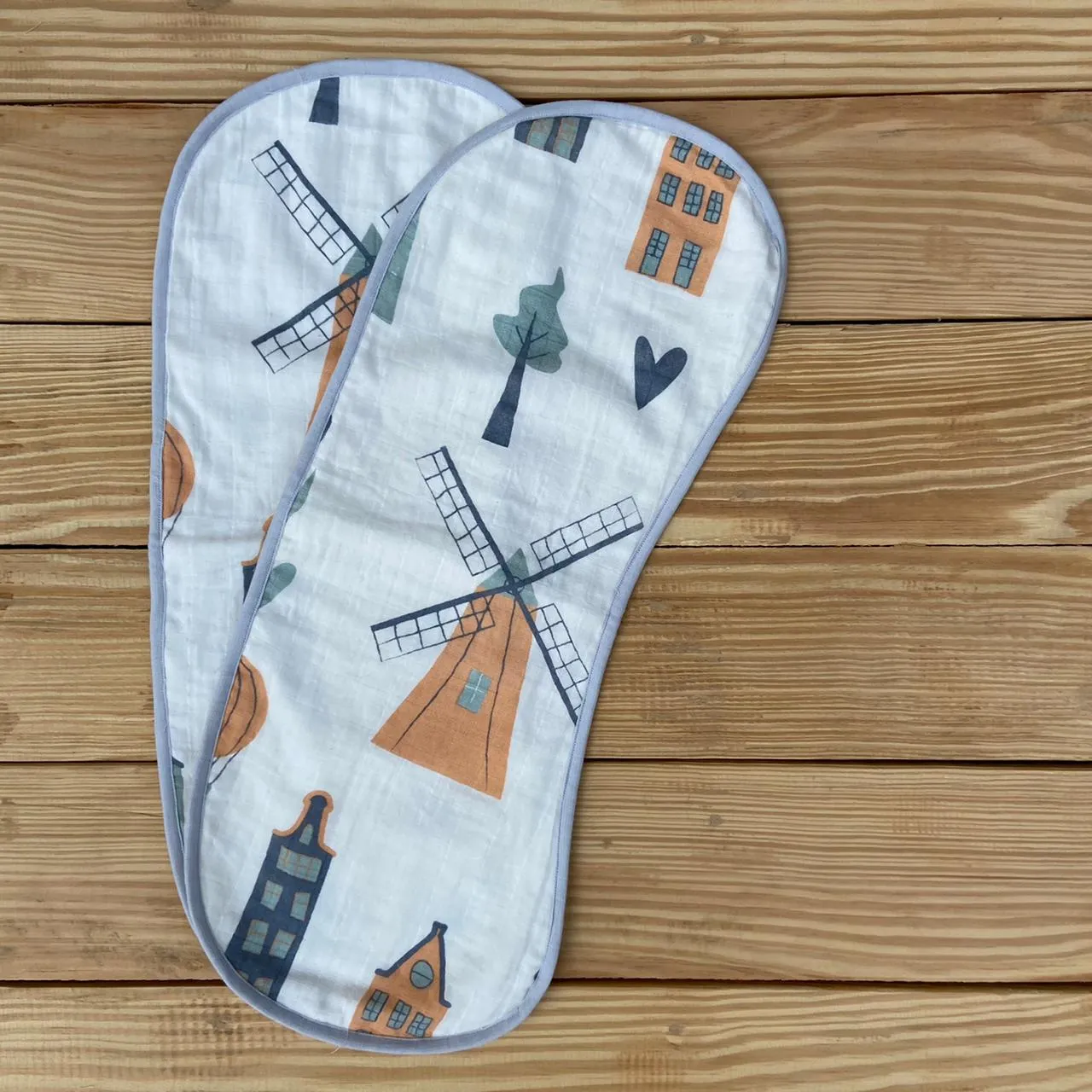 Amsterdam Burp Cloth (Set of 2)