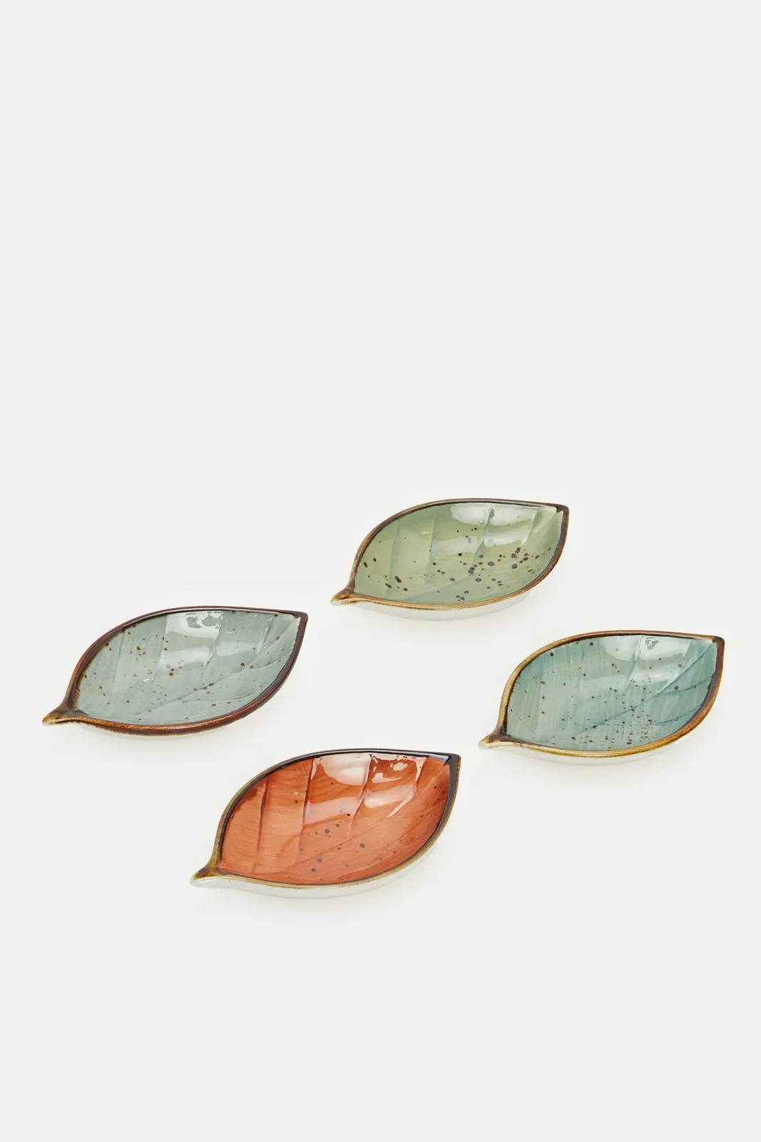 Assorted Leaf Shape Small Dish Set (4 Piece)