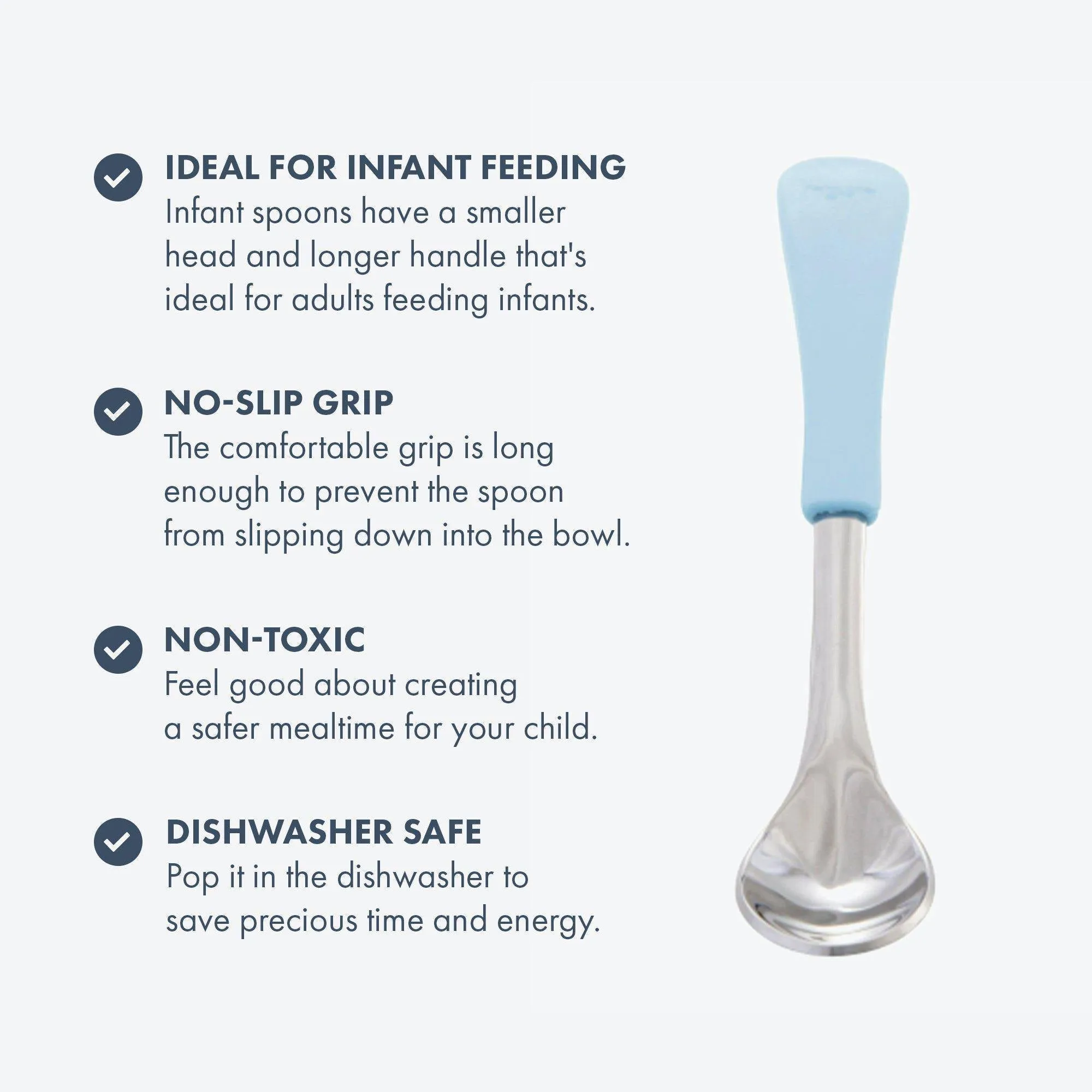 Avanchy Stainless Steel Baby Bowl With Spoon Combo   Air Tight Lid - White