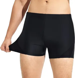 baleaf Men's Athletic Swimwear Jammers Square Leg Sporty Lap Swim Trunks Training Racing UPF50  Swimsuit