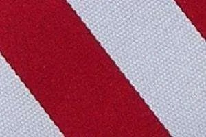 Bar-Stripe Banded Tab Bow Uniform Tie For Women U