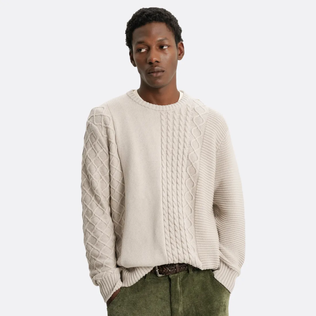 Beige Knitted Sweater