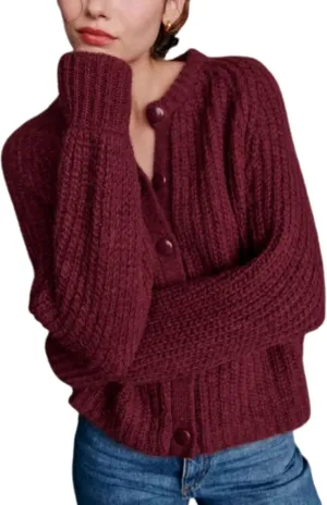 Bianstore Women's Casual Long Sleeve Crewneck Button Down Cardigan Sweater Knit Outwear