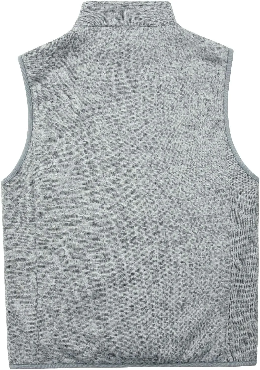 Bonnroth Mens Full Zip Sweater Fleece Vest, Sherpa Lined Stand Collar Vests with Pocket