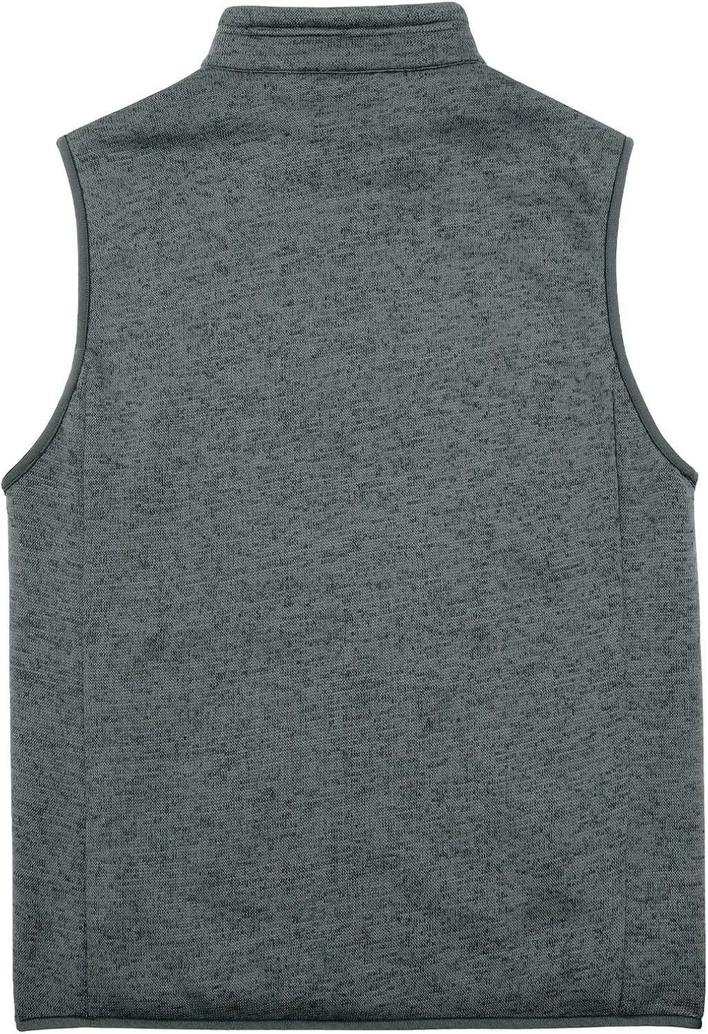 Bonnroth Mens Full Zip Sweater Fleece Vest, Sherpa Lined Stand Collar Vests with Pocket