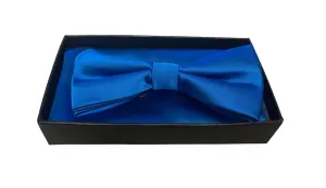 Bow Tie Set (Bow Tie & Pocket Square), Royal Blue