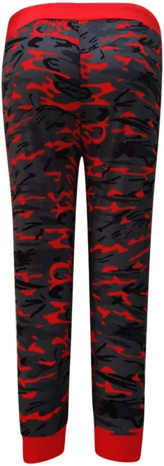 Camo Print Capri Pants for Women High Waist Casual Drawstring Trousers Workout Athletic Running Capri Leggings