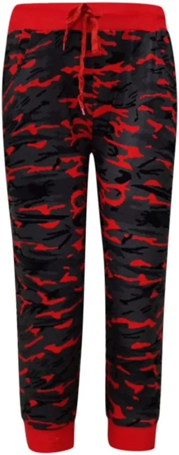 Camo Print Capri Pants for Women High Waist Casual Drawstring Trousers Workout Athletic Running Capri Leggings