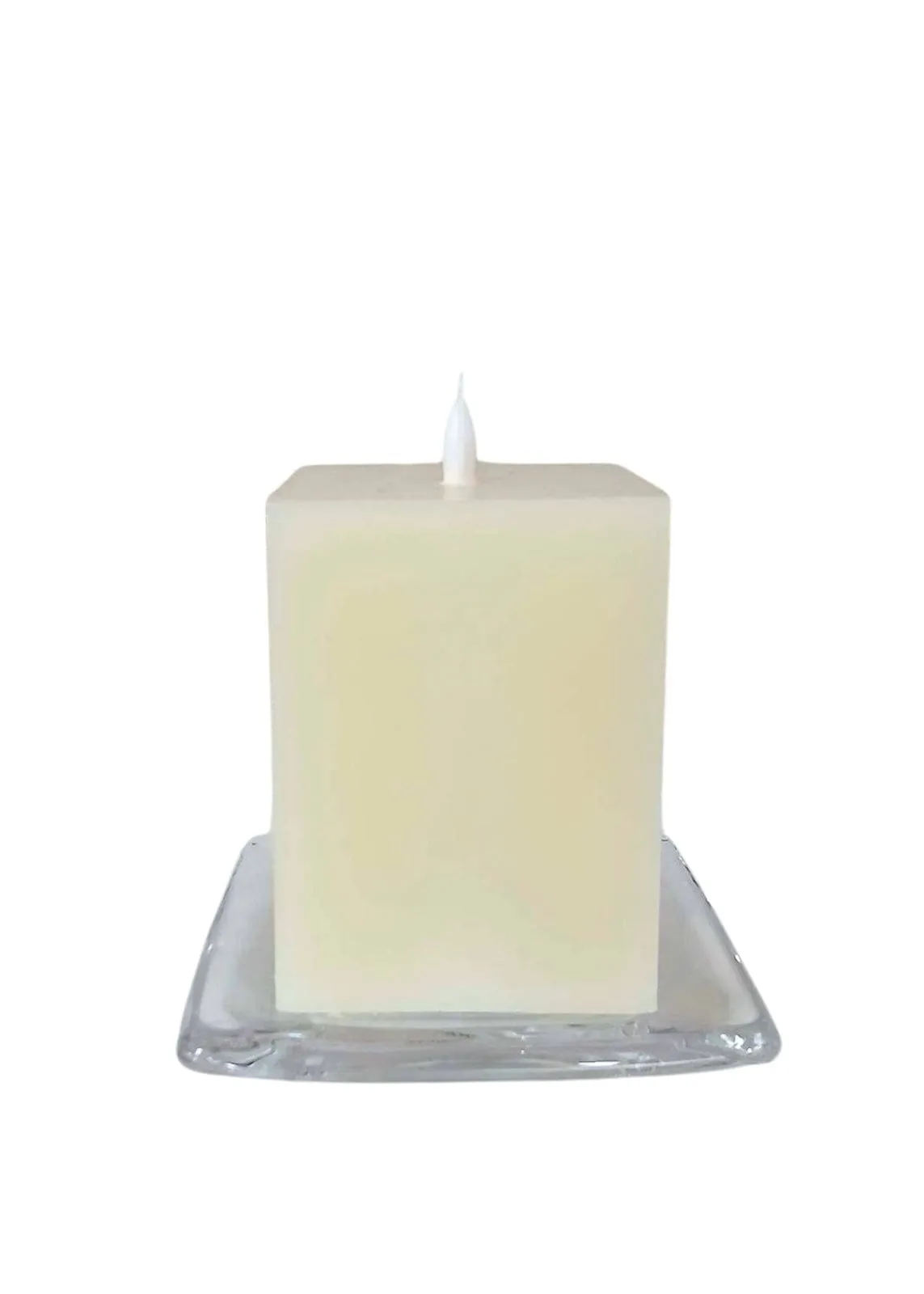 Candles LED Square Pillar With Stand | 3 sizes