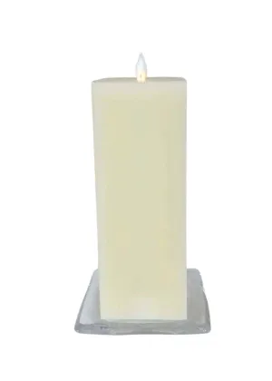 Candles LED Square Pillar With Stand | 3 sizes
