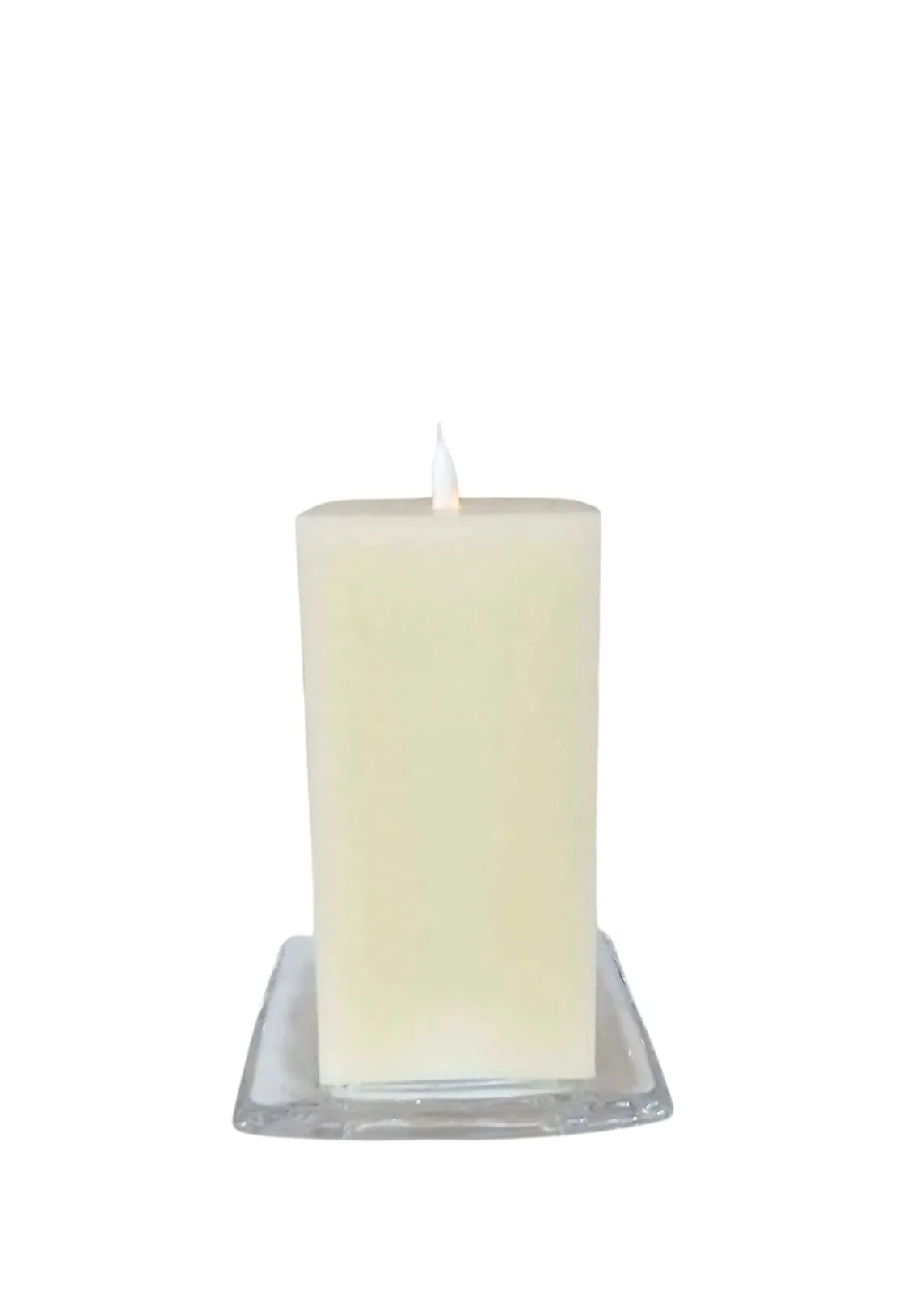 Candles LED Square Pillar With Stand | 3 sizes