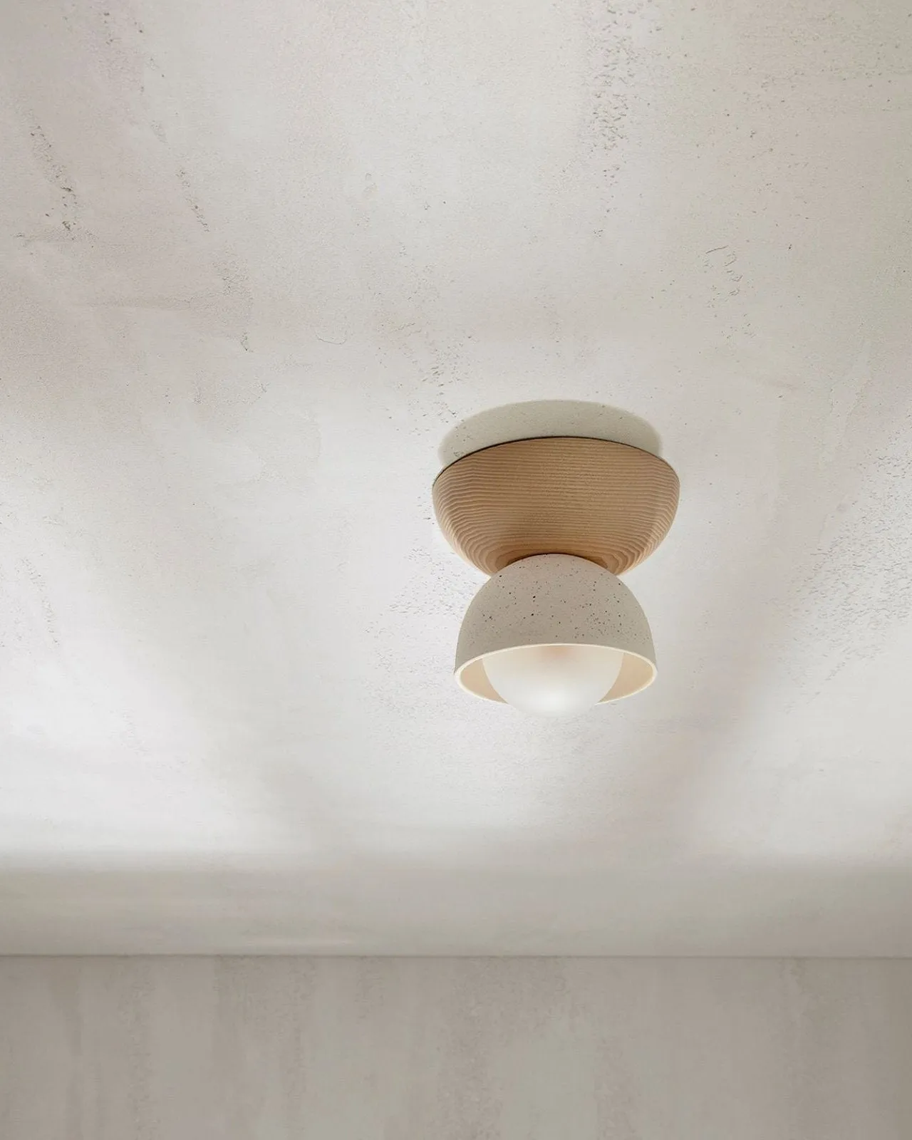 Ceramic Bowl Ceiling Light | Terra