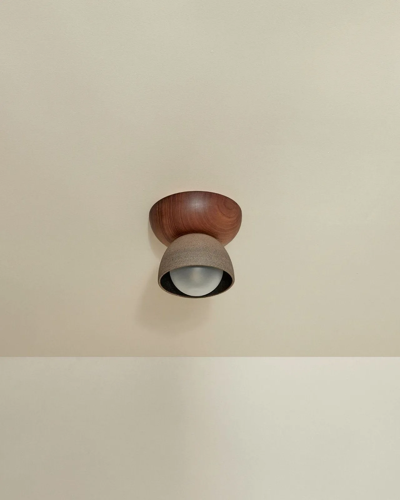 Ceramic Bowl Ceiling Light | Terra