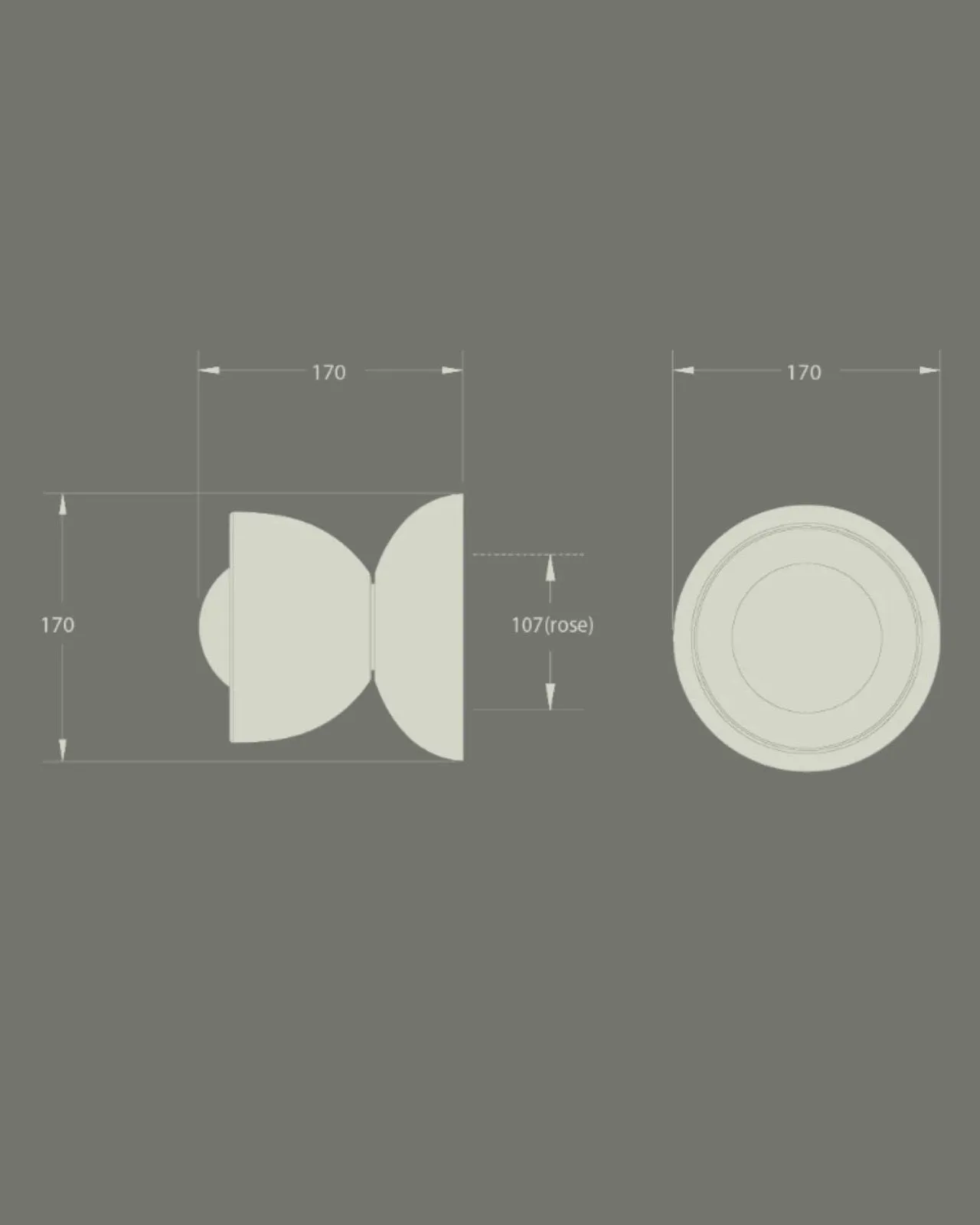 Ceramic Bowl Ceiling Light | Terra