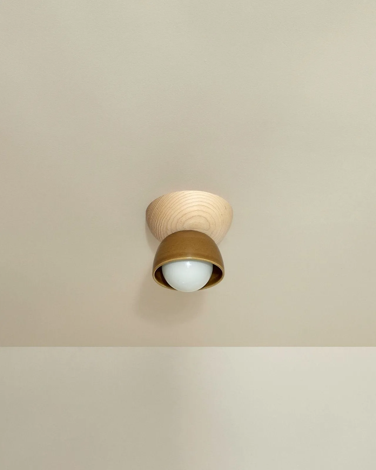 Ceramic Bowl Ceiling Light | Terra