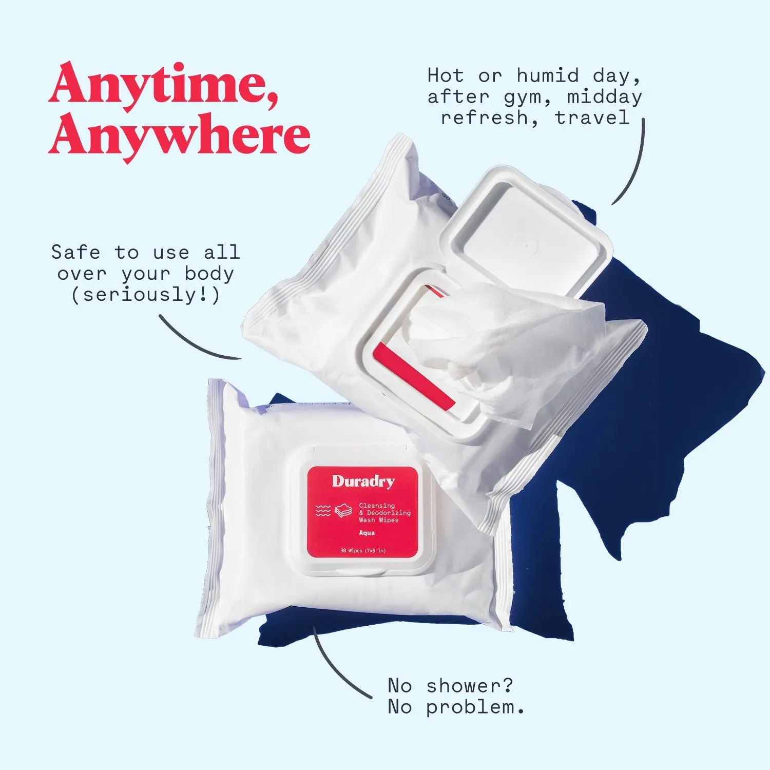 Cleansing & Deodorizing Wipes by Duradry