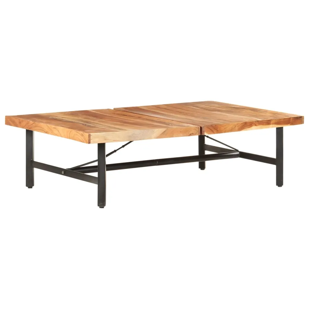 Coffee Table 55.9"x35.4"x16.5" Solid Acacia Wood