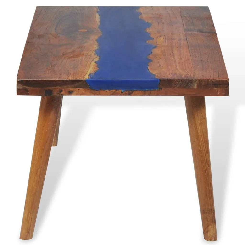 Coffee Table Teak Resin 100x50x40 cm