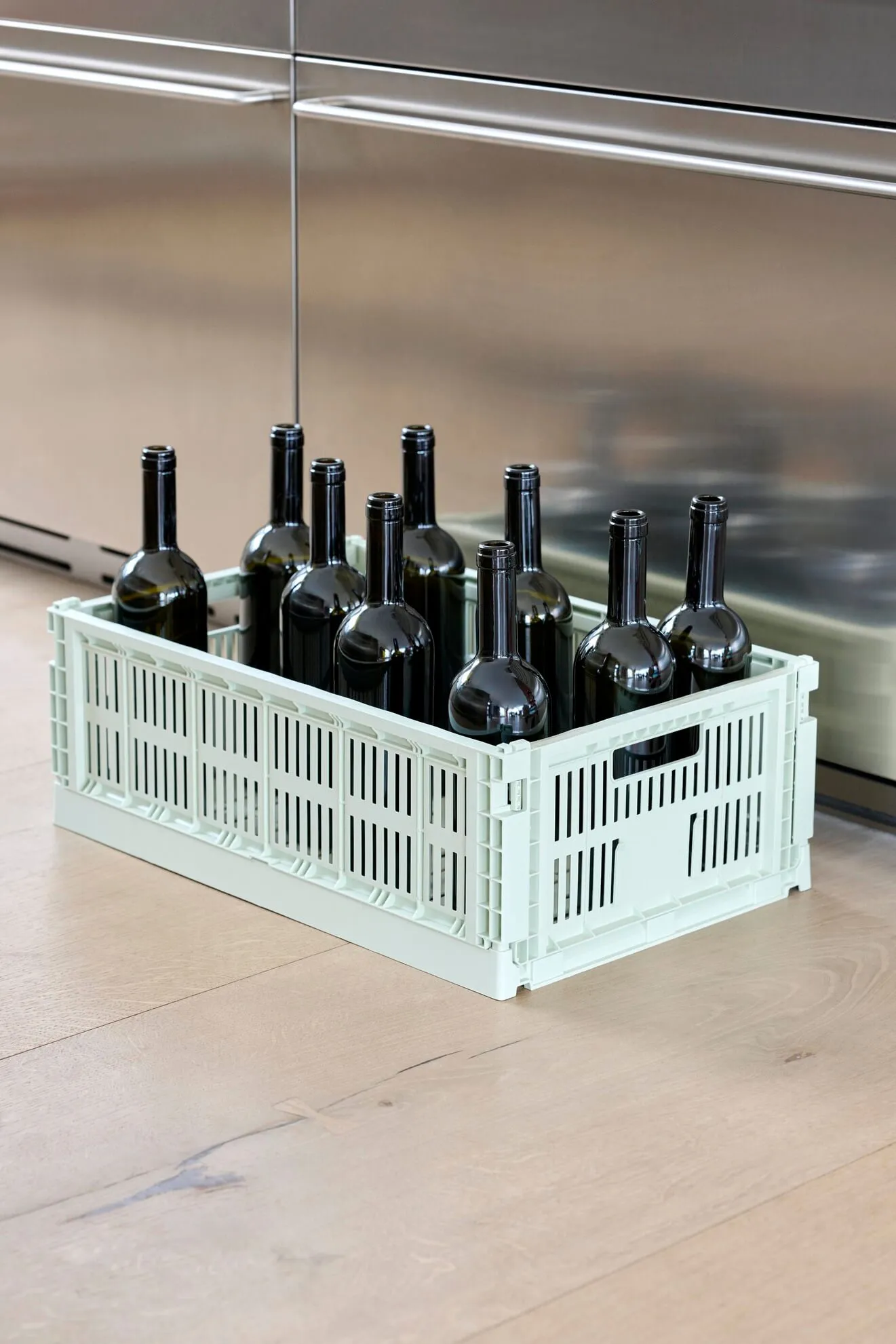 Colour Crate - Collapsible | Large | Various Colours | 100% Recycled Plastic | by HAY