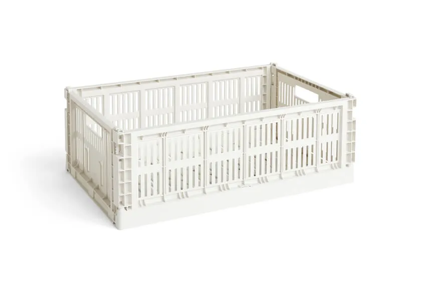 Colour Crate - Collapsible | Large | Various Colours | 100% Recycled Plastic | by HAY