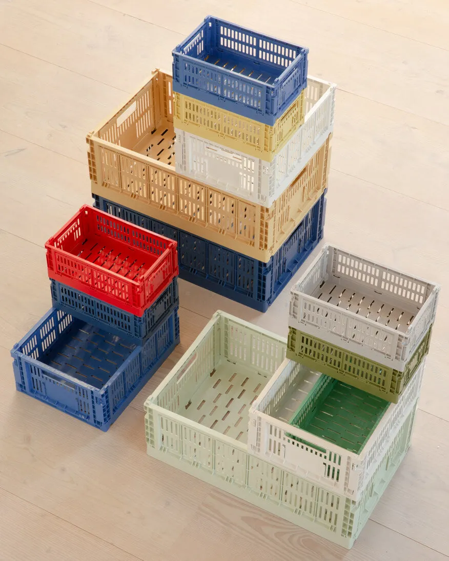 Colour Crate - Collapsible | Large | Various Colours | 100% Recycled Plastic | by HAY