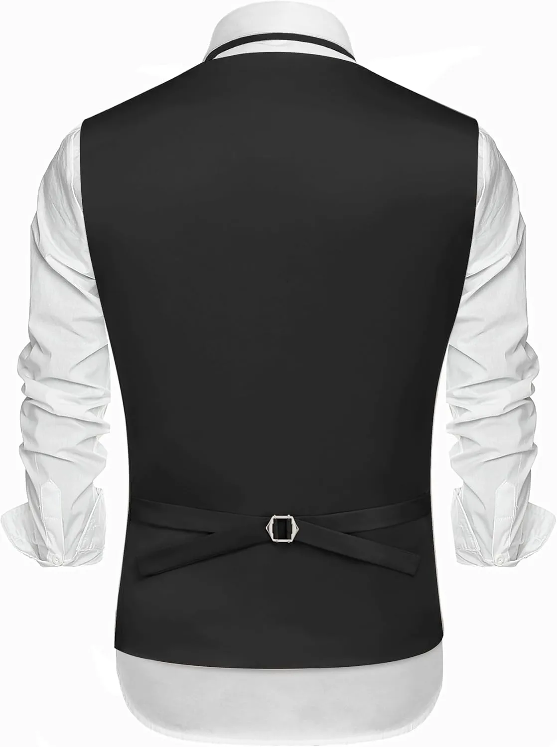 COOFANDY Men's Suit Vests Slim Fit Waistcoat Notch Lapel Casual Formal Vest