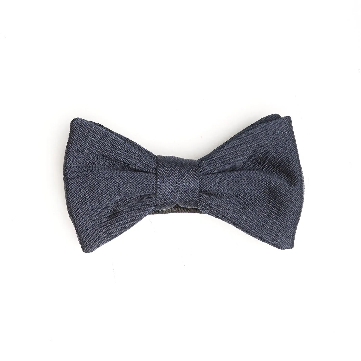 DARK BLUE PRE-KNOTTED SILK BOWTIE