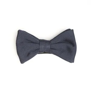 DARK BLUE PRE-KNOTTED SILK BOWTIE