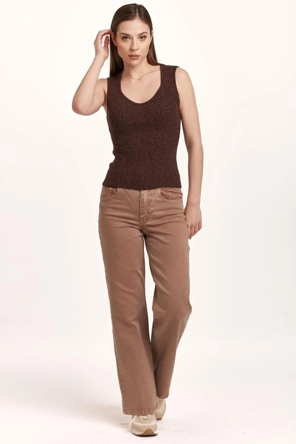 DEAR JOHN Women's Neomi Decollete Neck Tank