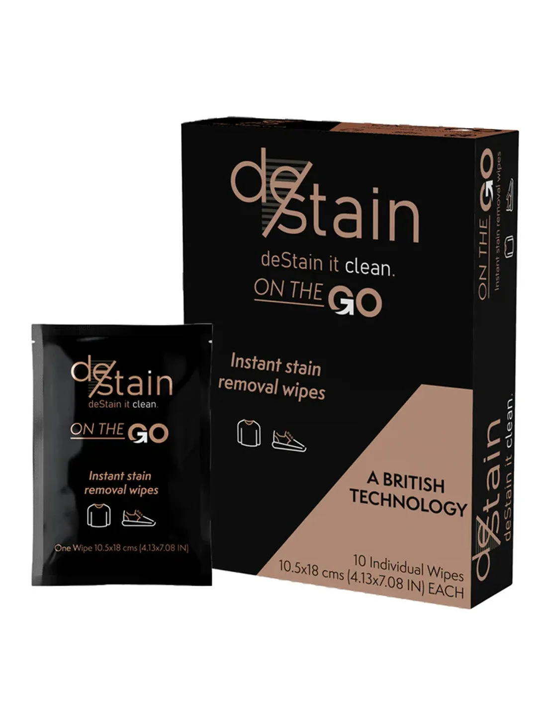DeStain Wipes - Box of 10 Wipes