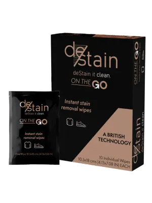 DeStain Wipes - Box of 10 Wipes