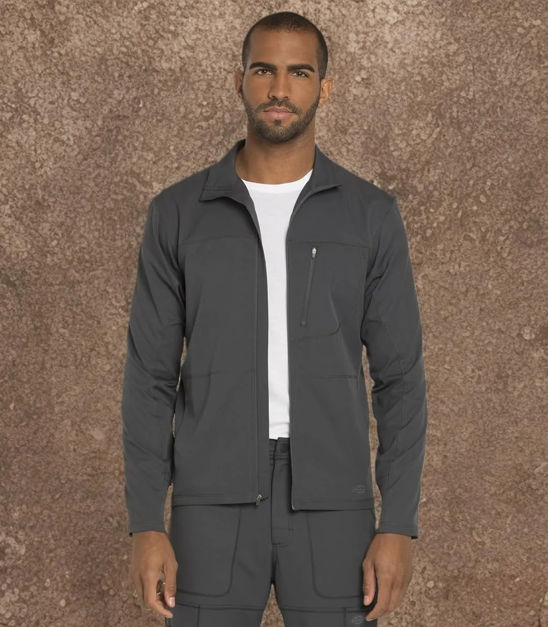 Dickies Dynamix Men Warm Up Scrubs Jacket Zip Front DK310