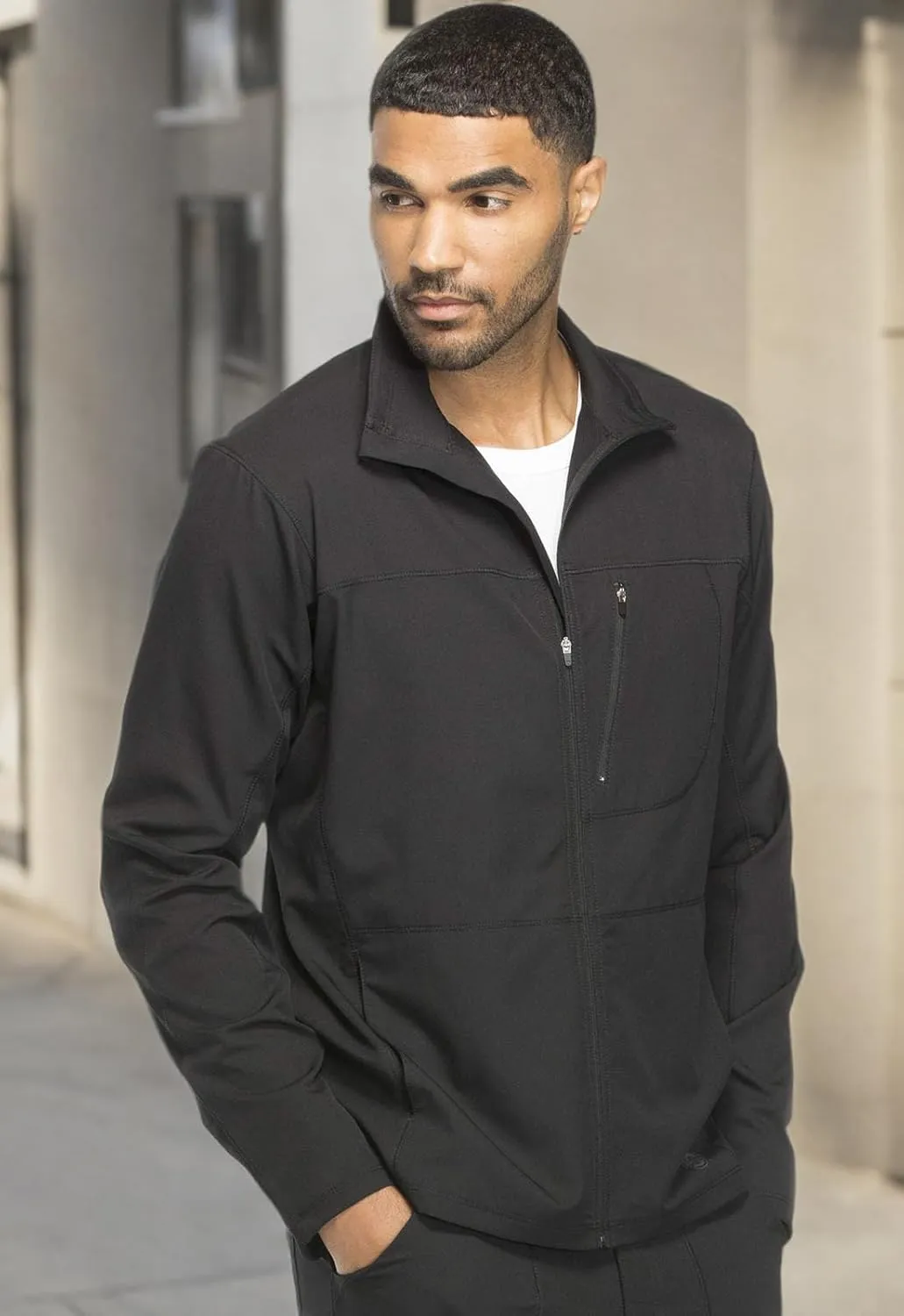 Dickies Dynamix Men Warm Up Scrubs Jacket Zip Front DK310